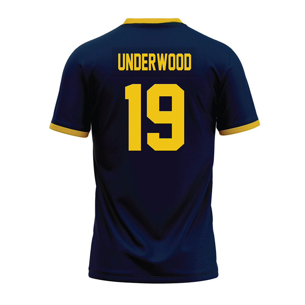 Athlete's Thread University of Michigan Football Bryce Underwood Navy Sublimated Fan Jersey- Back