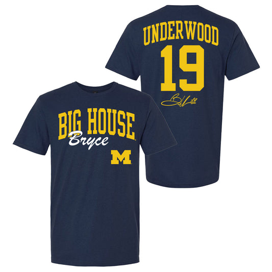 Valiant University of Michigan "Big House Bryce" Signature Series Jersey Tee