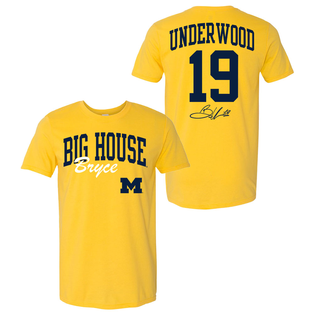 Valiant University of Michigan "Big House Bryce" Signature Series Jersey Tee