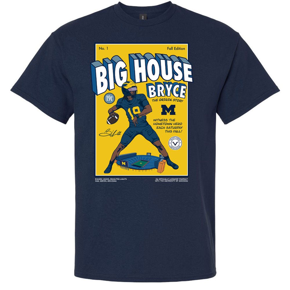 Valiant University of Michigan “Big House Bryce” Vintage Comic Tee
