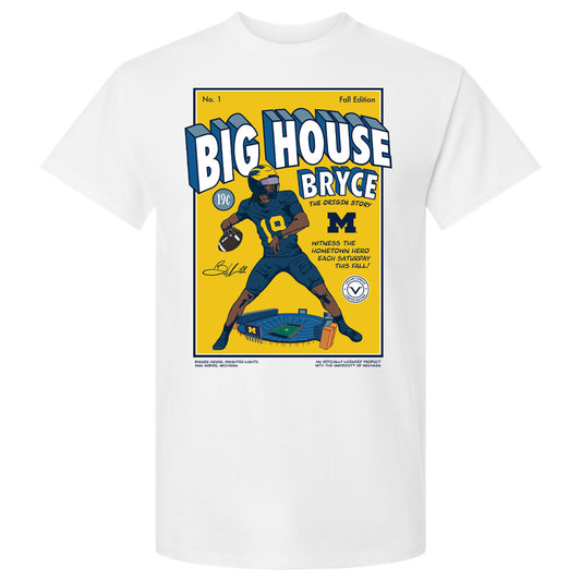 Valiant University of Michigan “Big House Bryce” Vintage Comic Tee
