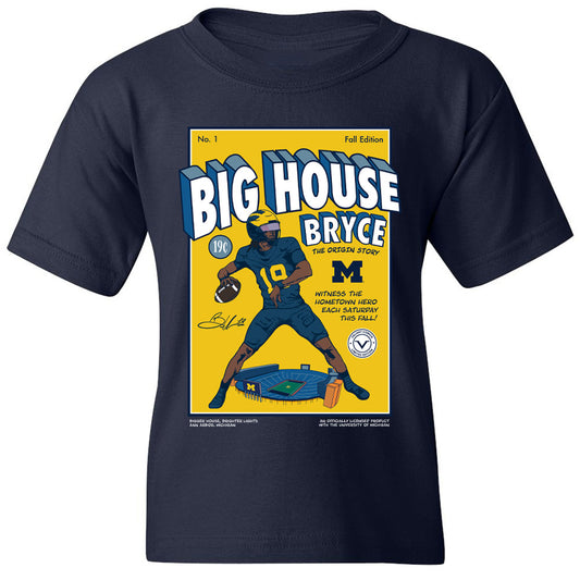 Valiant University of Michigan “Big House Bryce” Vintage Comic Youth Tee