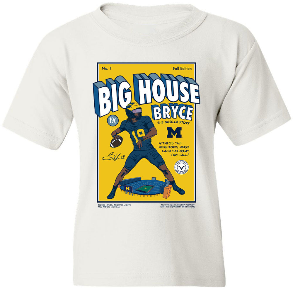 Valiant University of Michigan “Big House Bryce” Vintage Comic Youth Tee