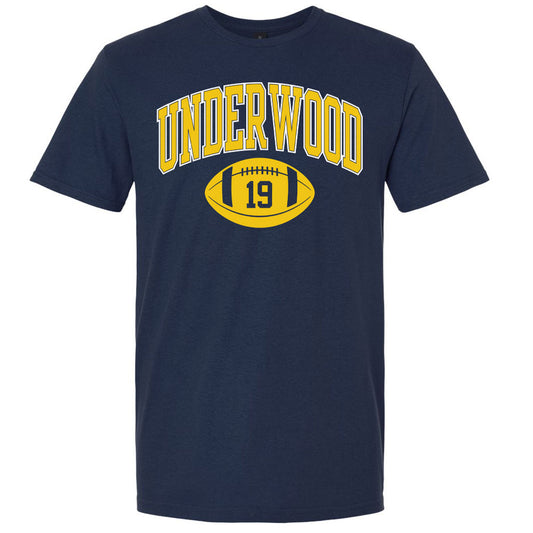 Valiant University of Michigan Bryce Underwood Retro Football Tee