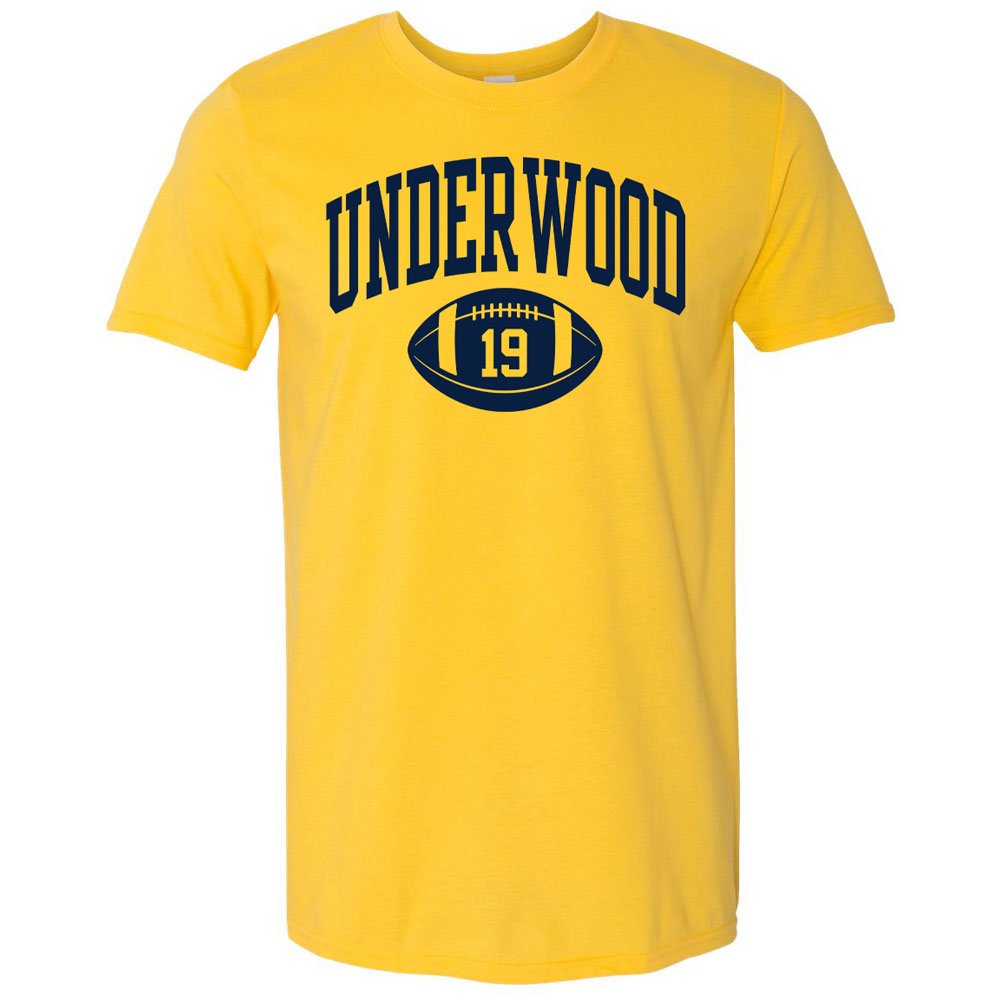 Valiant University of Michigan Bryce Underwood Retro Football Tee