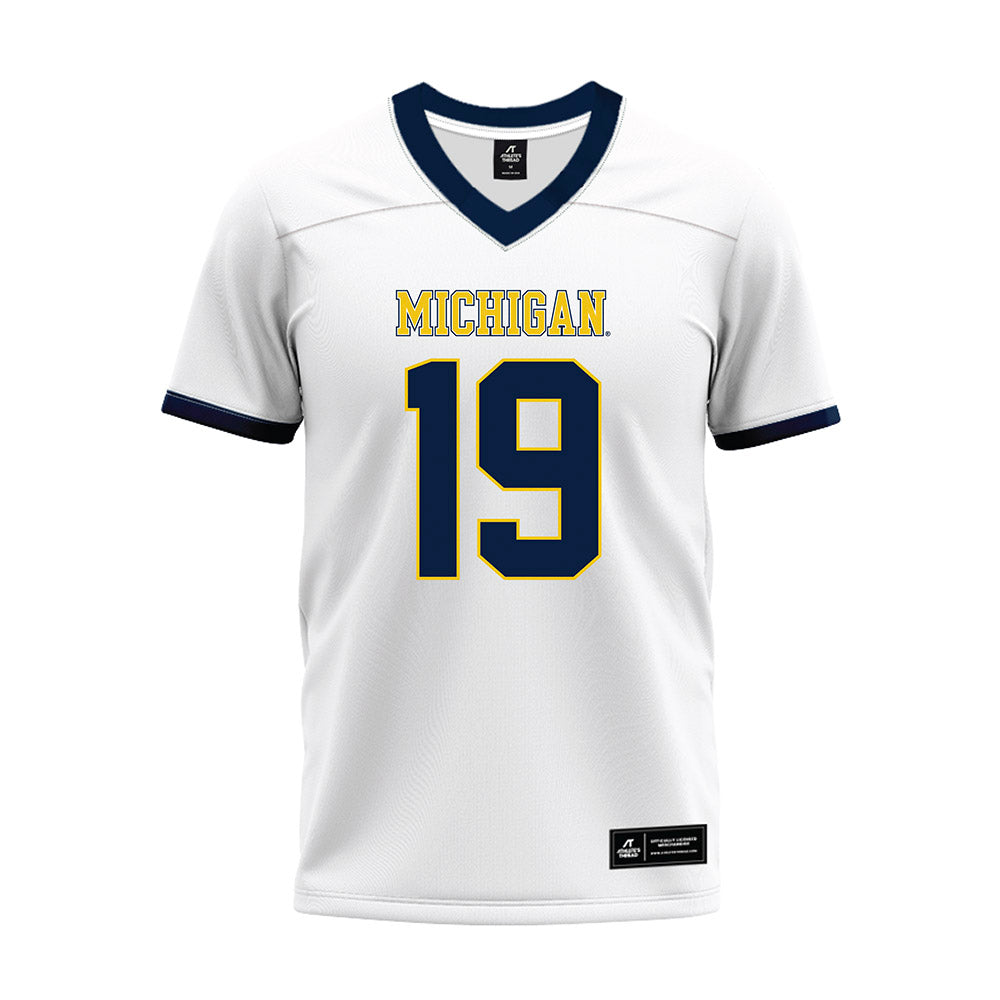 Athlete's Thread University of Michigan Football Bryce Underwood White Sublimated Fan Jersey