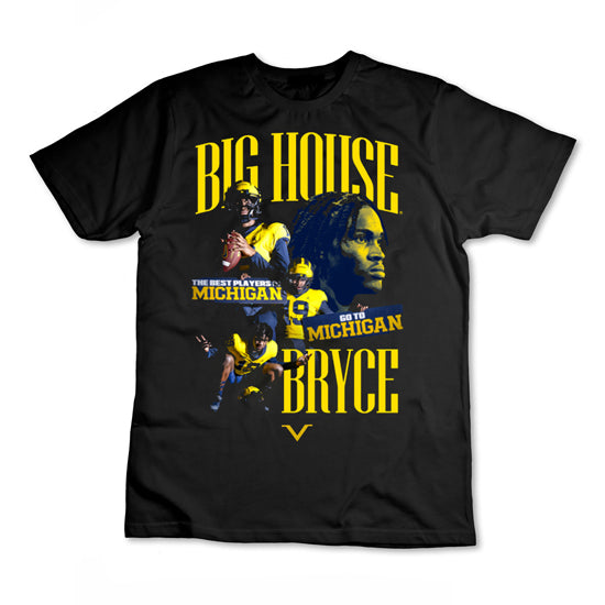 Valiant University of Michigan Football Bryce Underwood "Big House Bryce" Graphic Tee