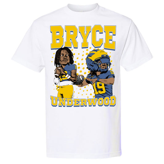 Valiant University of Michigan Bryce Underwood Caricature Tee