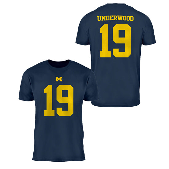 Valiant University of Michigan Football Bryce Underwood Jersey Tee